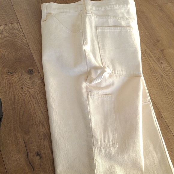 J. Crew High Rise 90's Classic Straight Leg Carpenter Jeans in Natural NWT - Picture 8 of 13
